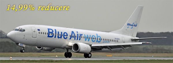 Reducere bilete avion blueair